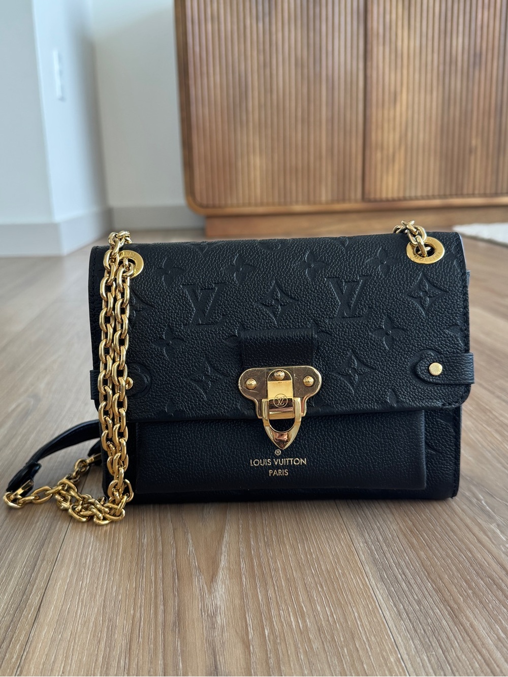 Louis Vuitton Vavin BB Handbag with Gold Chain Strap
